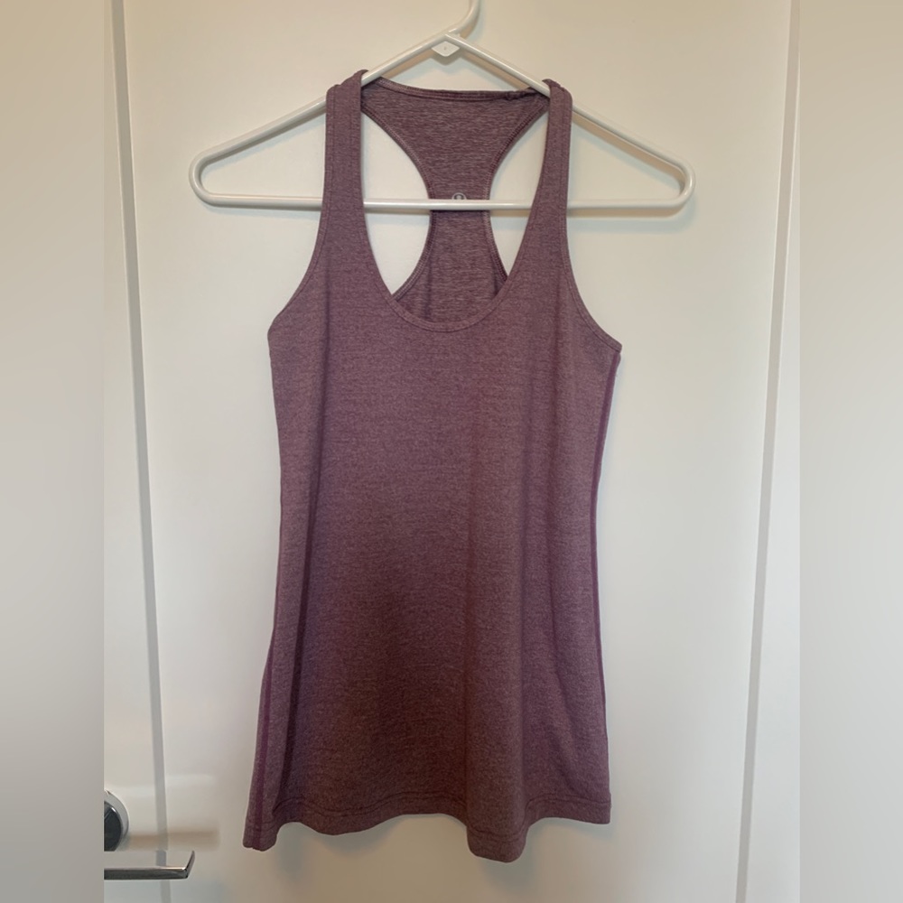 Purple lululemon cool racer back tank size 6